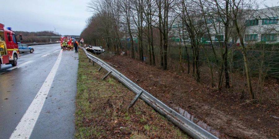 Unfall auf der Autobahn