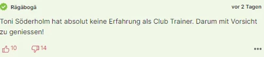 Für den Leser «Rägäbogä» ist die Neuverpflichtung mit Vorsicht zu geniessen.