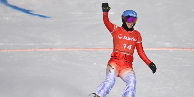 Ladina Jenny im Einsatz beim Parallel-Riesenslalom in Scuol. Scuol