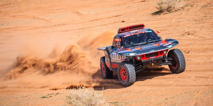 Mattias Ekström (Audi) beim Prolog zur Rallye Dakar. Mattias Ekström Rallye Dakar