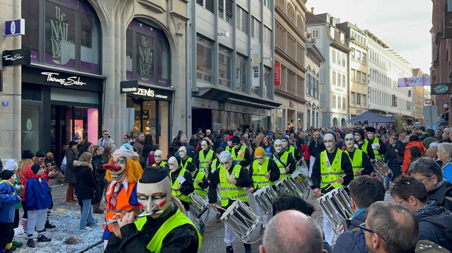 Die Warnwesten durften dabei natürlich nicht fehlen.