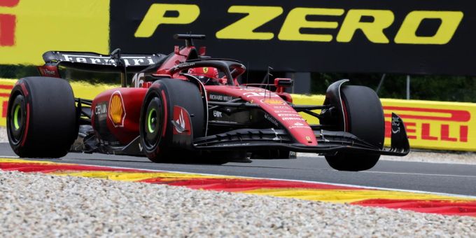 Charles Leclerc (Ferrari) beim Belgien-GP der Formel 1. Leclerc Ferrari Formel 1