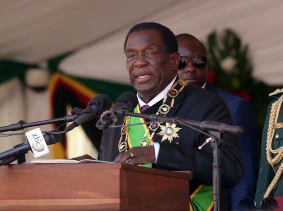 Simbabwe Präsident Emmerson Mnangagwa