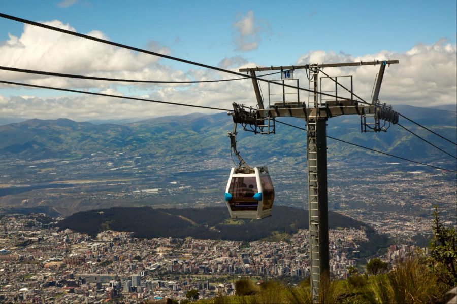 Teleferico Gondel Panorama Stadt