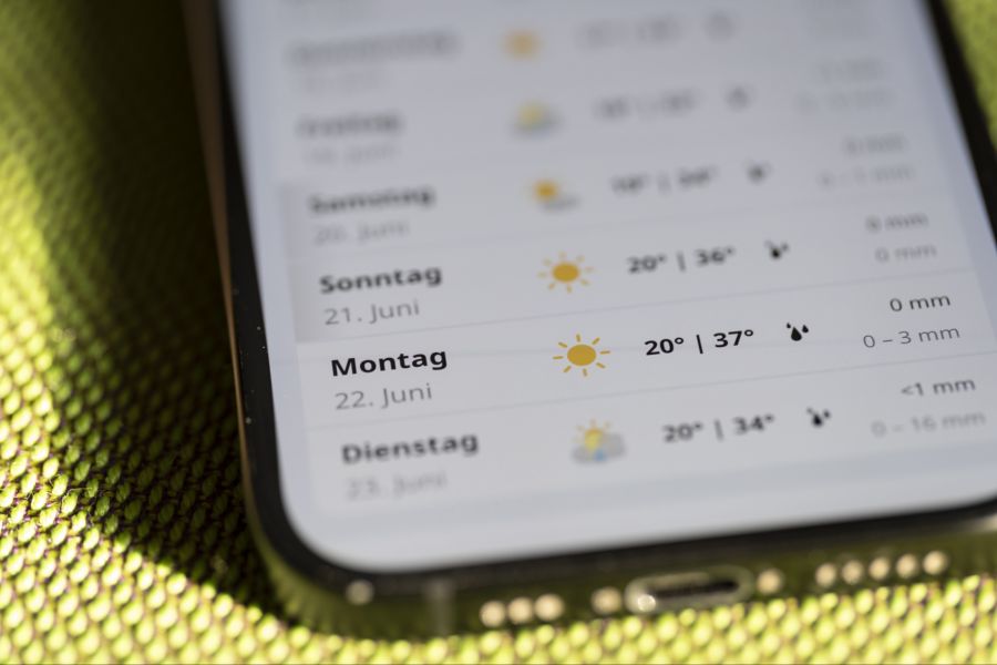 Die Temperaturen in der Schweiz klettern unaufhörlich höher.