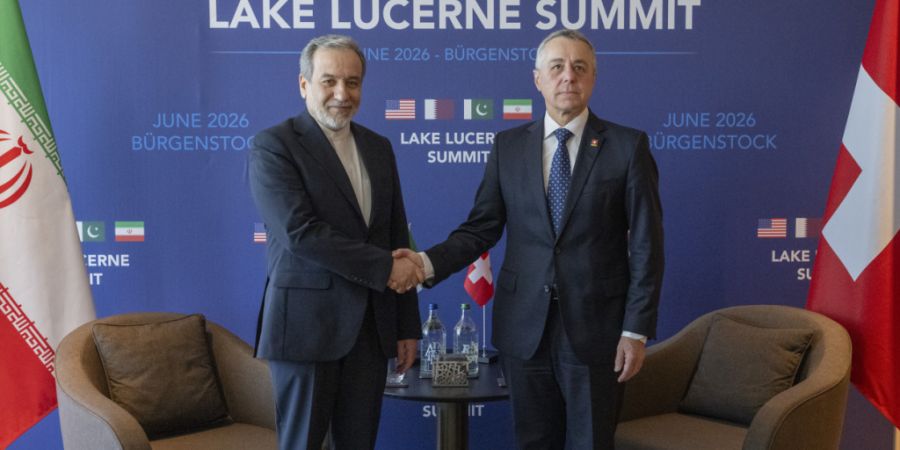 Aussenminister Mohammad Araghchi und Bundesrat Ignazio Cassis führten ein etwa 45-minütiges Gespräch.