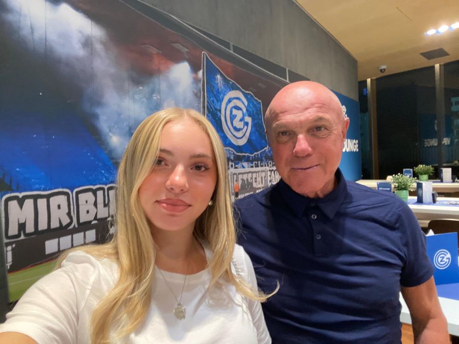 Ruedi Elsener mit Tochter Ella.