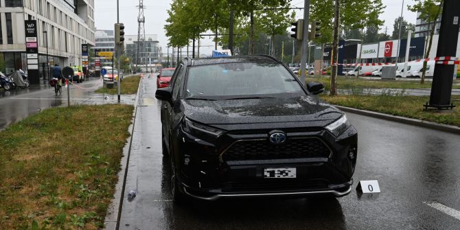Unfallstelle Thurgauerstrasse.