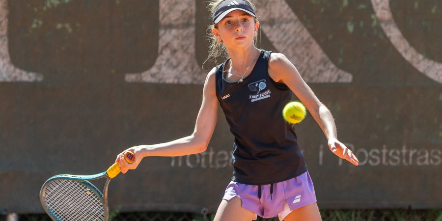 Gioia Mazza vom TC Mellingen ist die neue Aargauer Meisterin bei den Juniorinnen U12.