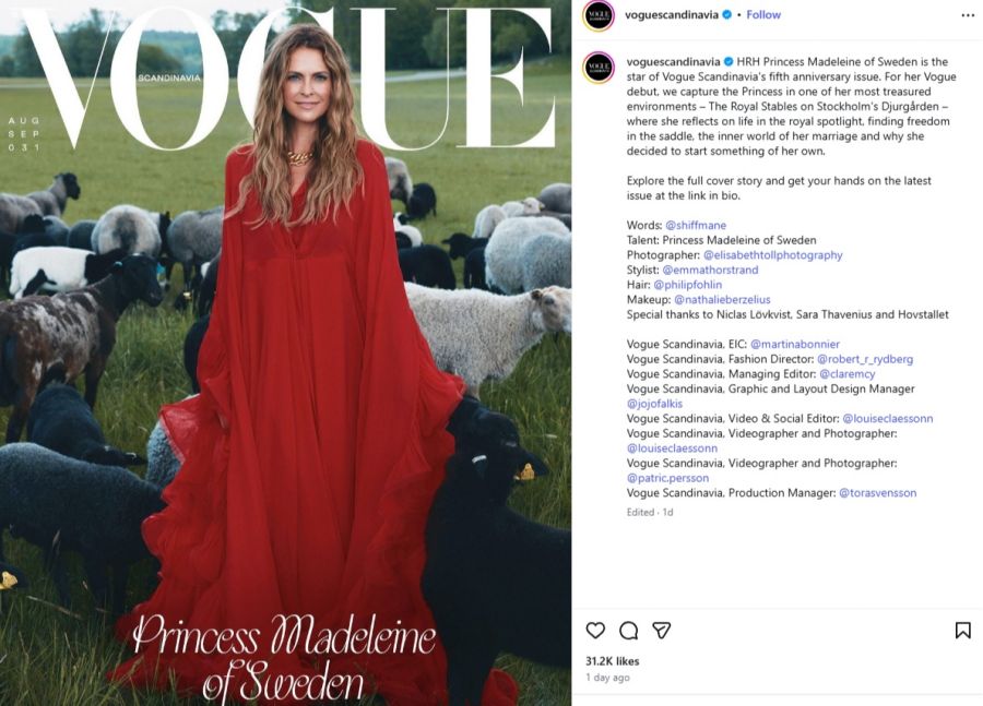 prinzessin madeleine vogue