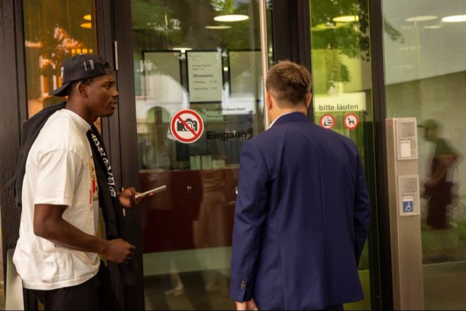 Breel Embolo erscheint im vergangenen Jahr vor Gericht. Breel Embolo