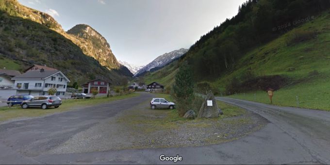 Die Strasse von der Talstation Golzern Richtung Ächerli ist gesperrt. Golzern Richtung Ächerli