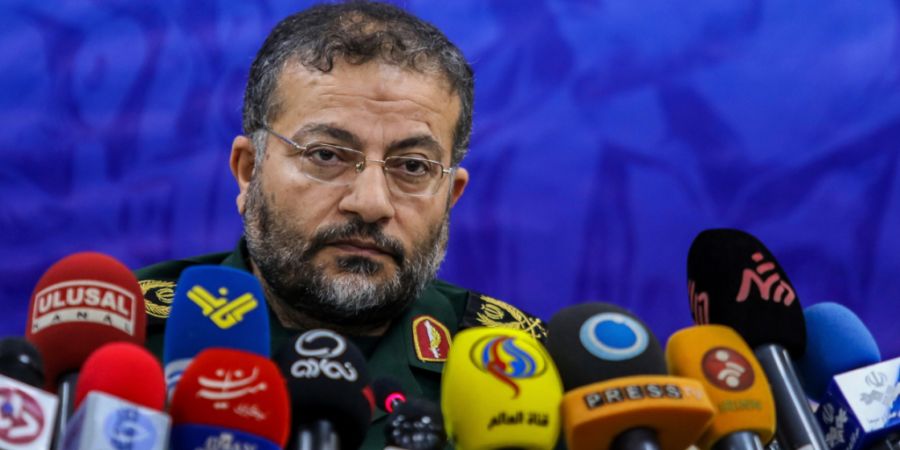 ARCHIV - Der Befehlshaber der paramilitärischen Basidsch-Truppen des Iran, Brigadegeneral Gholamresa Soleimani. Foto: Ebrahim Noroozi/AP/dpa