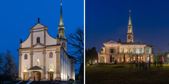 Kirche Villa Cham Beleuchtung