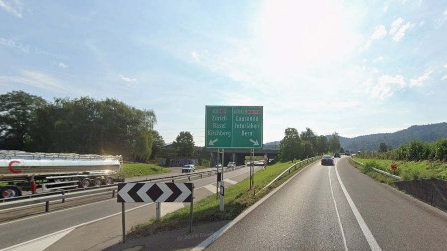 Verzweigung Schönbühl Stau