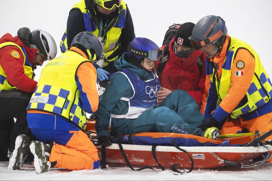 Mathilde Gremaud stürzte im Big Air.