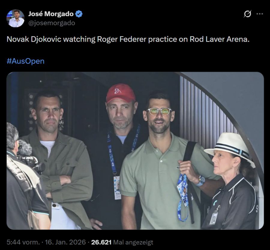 Roger Federer Novak Djokovic