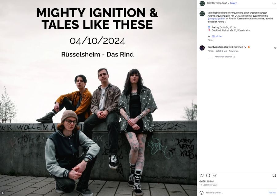 Die deutsche Band «Tales Like These».