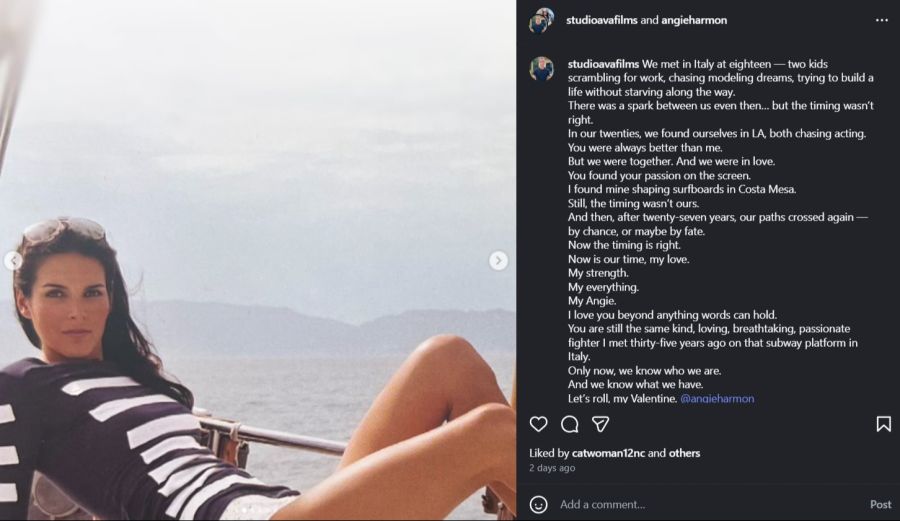 Auch alte Urlaubsbilder tauchen im Instagram-Post auf – Zeugnisse ihrer ersten Beziehung.