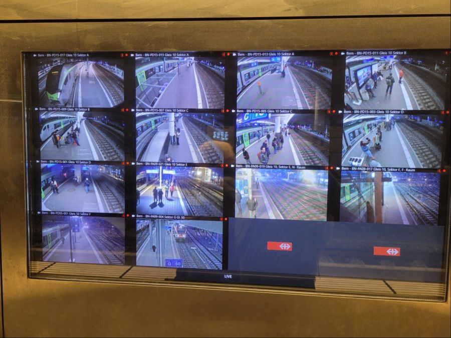 Die Kameras geben den Kundenbegleitern eine Übersicht über den ganzen Zug.