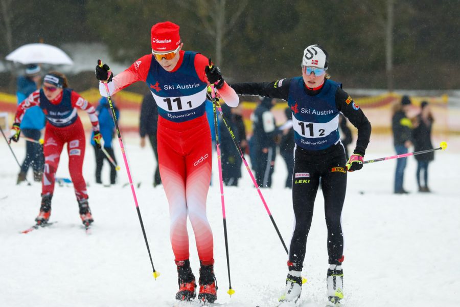 Ski Staffel Frau Mann