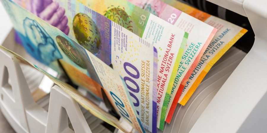 Geldscheine Schweizer Franken Währung