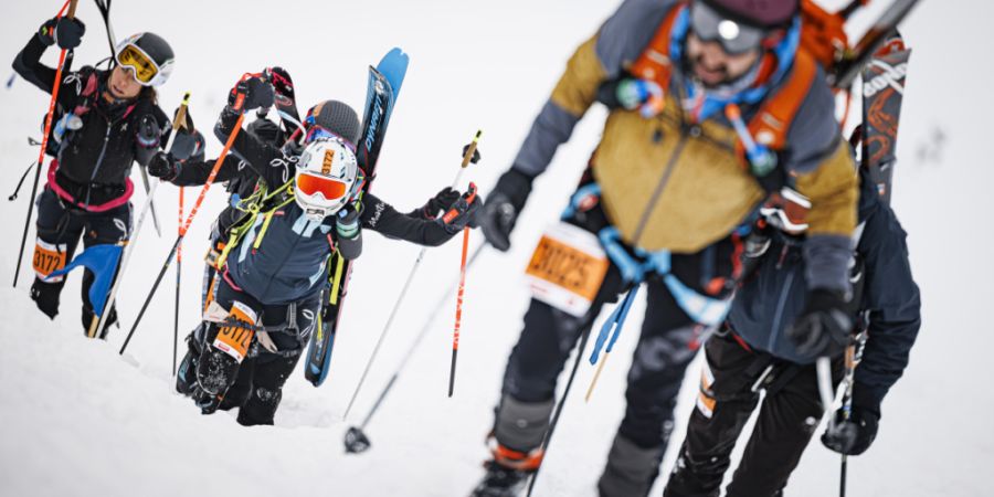 Steiler Anstieg: Die Patrouille des Glaciers fand 2024 nur auf der kürzeren Strecke von Arolla nach Verbier statt. Die Wetterbedingungen liessen den Start ab Zermatt nicht zu. (Archivbild)
