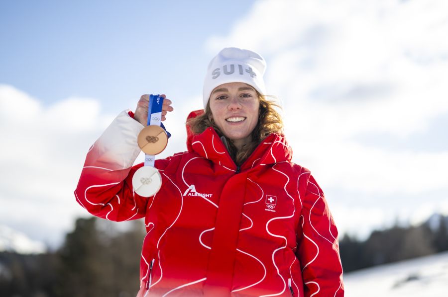 Nadja Kälin verliess Olympia 2026 mit einer silbernen und einer bronzenen Medaille.