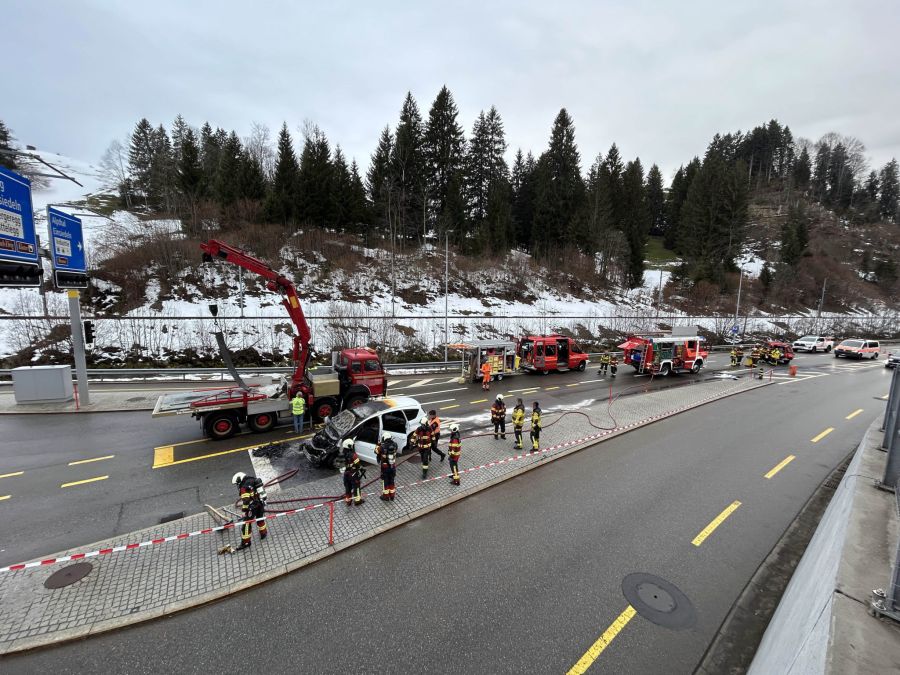 Die Feuerwehr konnte den Brand löschen.