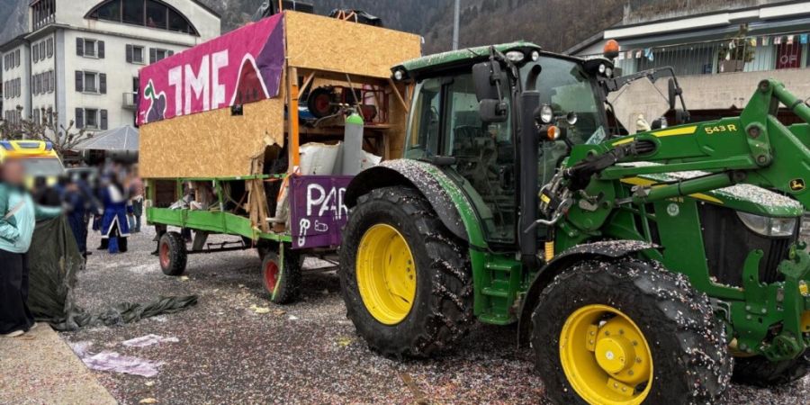 Der explodierte Luftkompressor war auf einem der Fasnachtswagen.