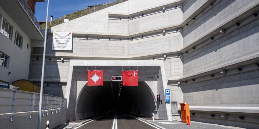 Im Tunnel Burg in Küssnacht SZ werden ab Montag Nachtarbeiten vorgenommen. (Archivbild)