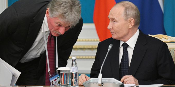 Kremlsprecher Peskow wies Trumps Kritik am Massenbombardement der vergangenen drei Nächte auf die Ukraine zurück. (Archivbild) Peskow