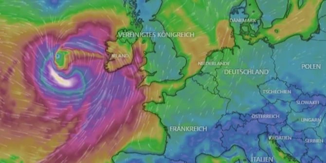 Wetter Bomben-Zyklon