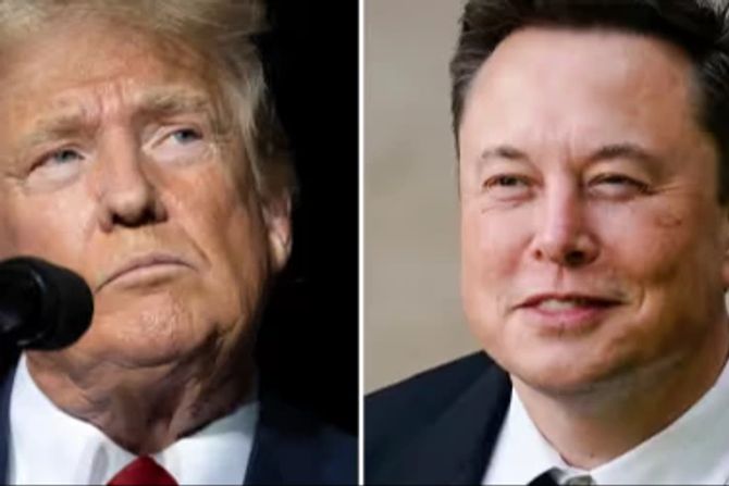 Musk und Trump.