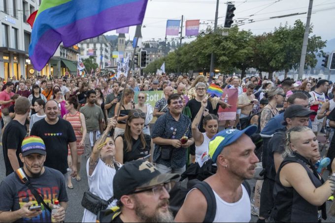 Eine Pride in der Schweiz. Pride Schweiz