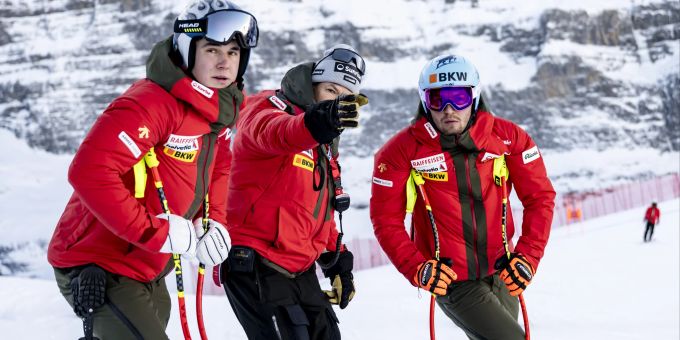 Am Samstag gilt es am Lauberhorn ernst. In diesen Tagen nehmen die Athleten die Piste genau unter die Lupe. Lauberhorn