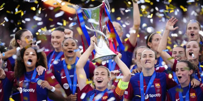 Der FC Barcelona gewinnt die Champions League. FC Barcelona