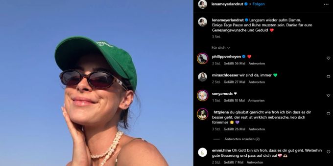 Die Musikerin hatte zuletzt wegen Schmerzen Konzerte absagen müssen. Lena Meyer-Landrut