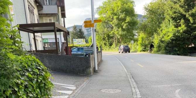 Unfallstelle in Oensingen.