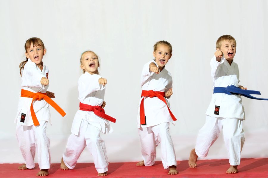 Kinder machen Karate