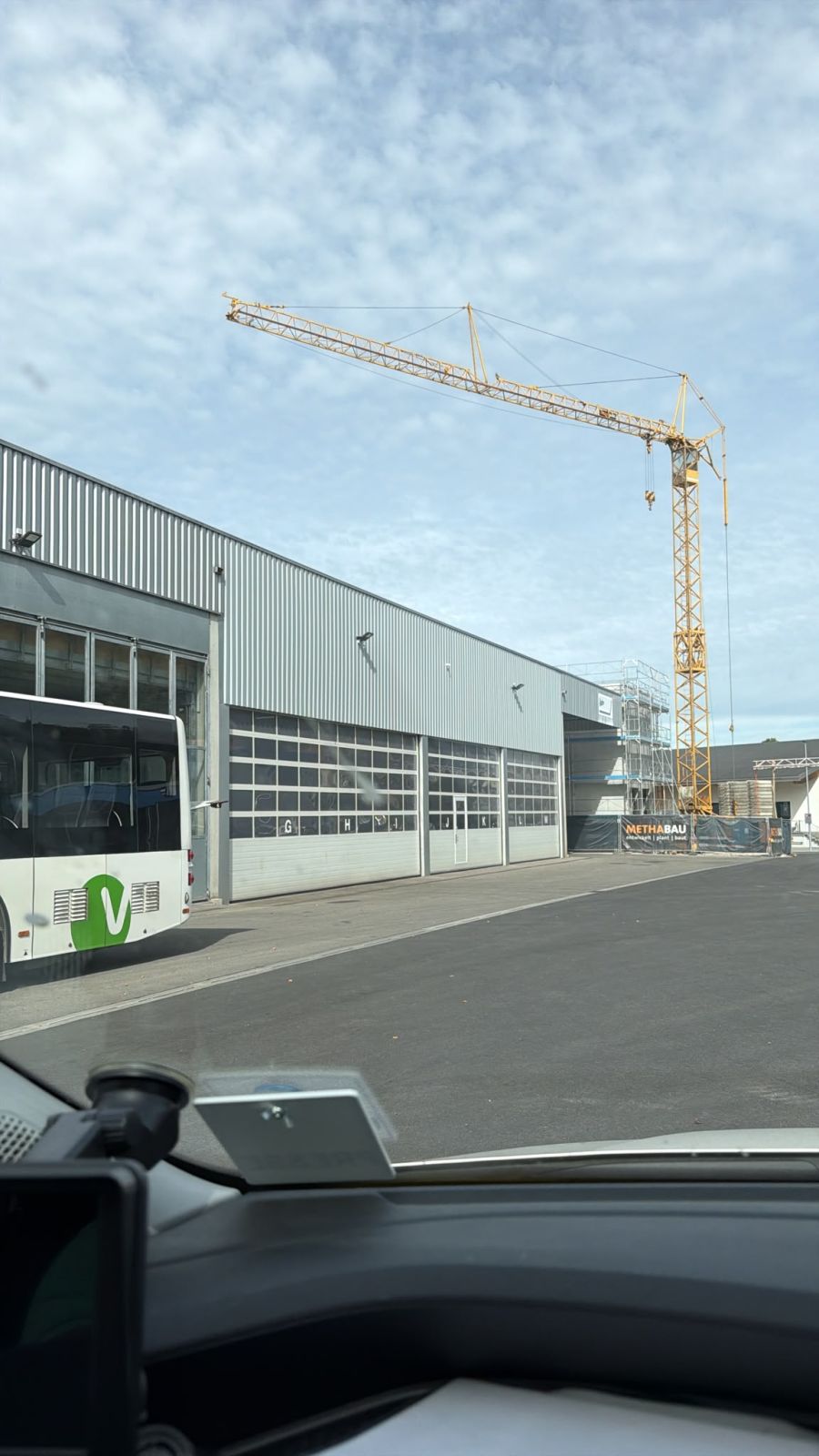 Vor Ort jedoch lediglich ein Busdepot.