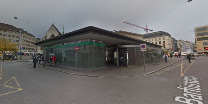 Barfüsserplatz BVB-Kundenzentrum Glasverkleidung Instandsetzung