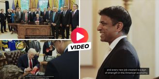In Video - Trump wirbt mit grinsendem Novartis-Chef für seine Zölle