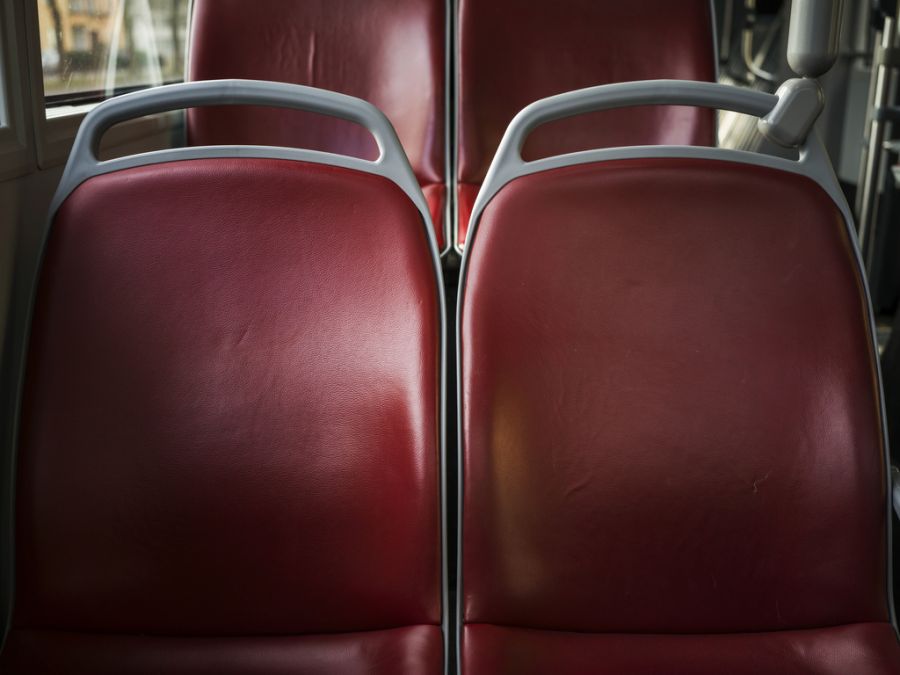 So leer sehen die Busse und Trams von Bernmobil am Wochenende nicht aus.