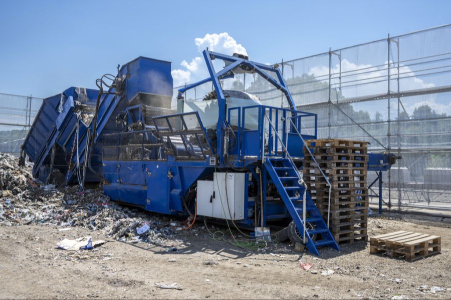 Pressmaschine für Abfall-Ballen