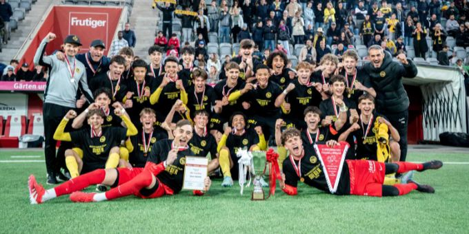 Die U16 von YB holt sich den Cupsieg. YB