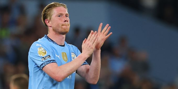 Kevin De Bruyne hat sein letztes Heimspiel für Manchester City bestritten. De Bruyne Manchester City