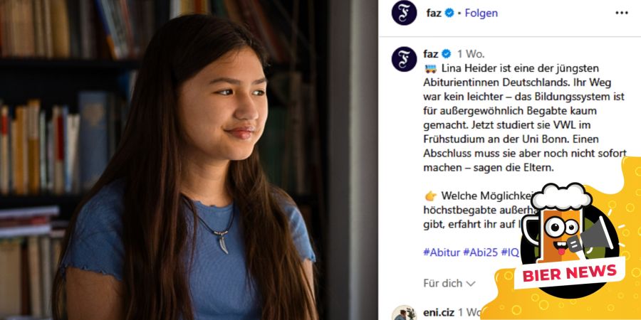 Abiturientin 11 Jahre alt