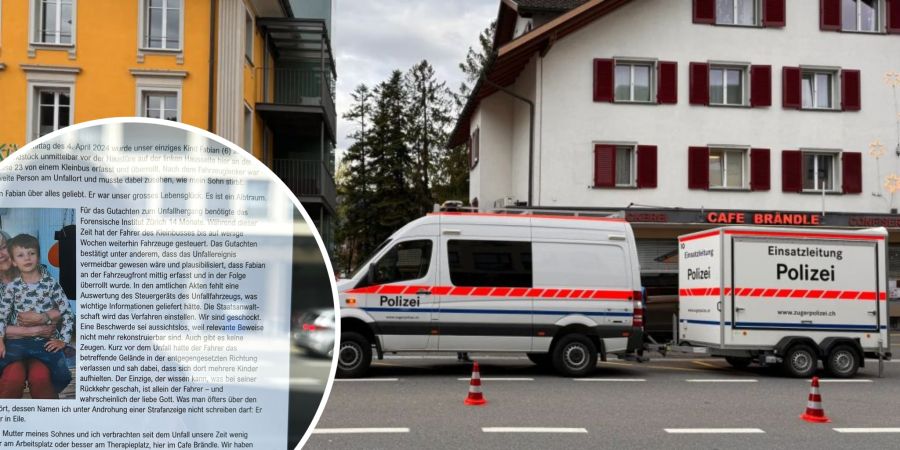 Unterägeri Unfallstelle