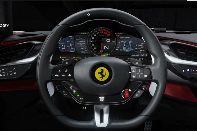Cockpit Ferrari Stradale F90